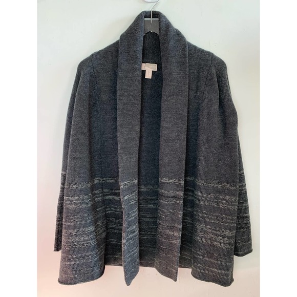 Forever 21 Ombre Stripe Charcoal Knit Cardigan Sweater — Women's Size XS X-Small - Picture 14 of 14